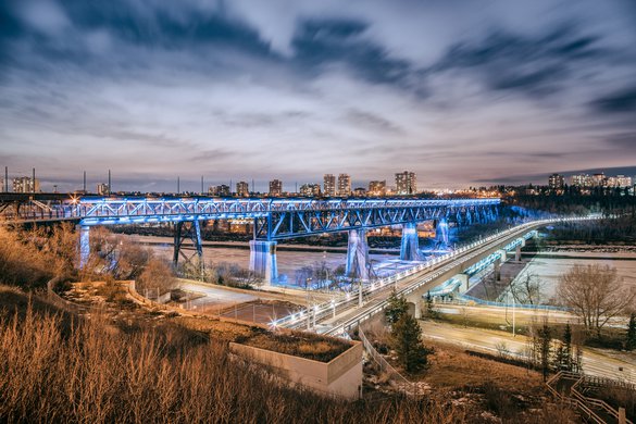 Edmonton bridge night light downtown highway city downtown.jpg