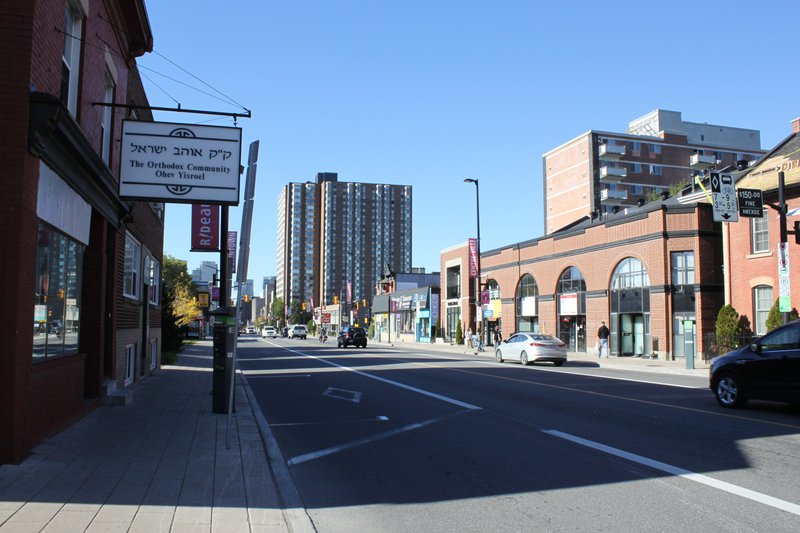 Lowertown Ottawa Neighborhood shopping strip street