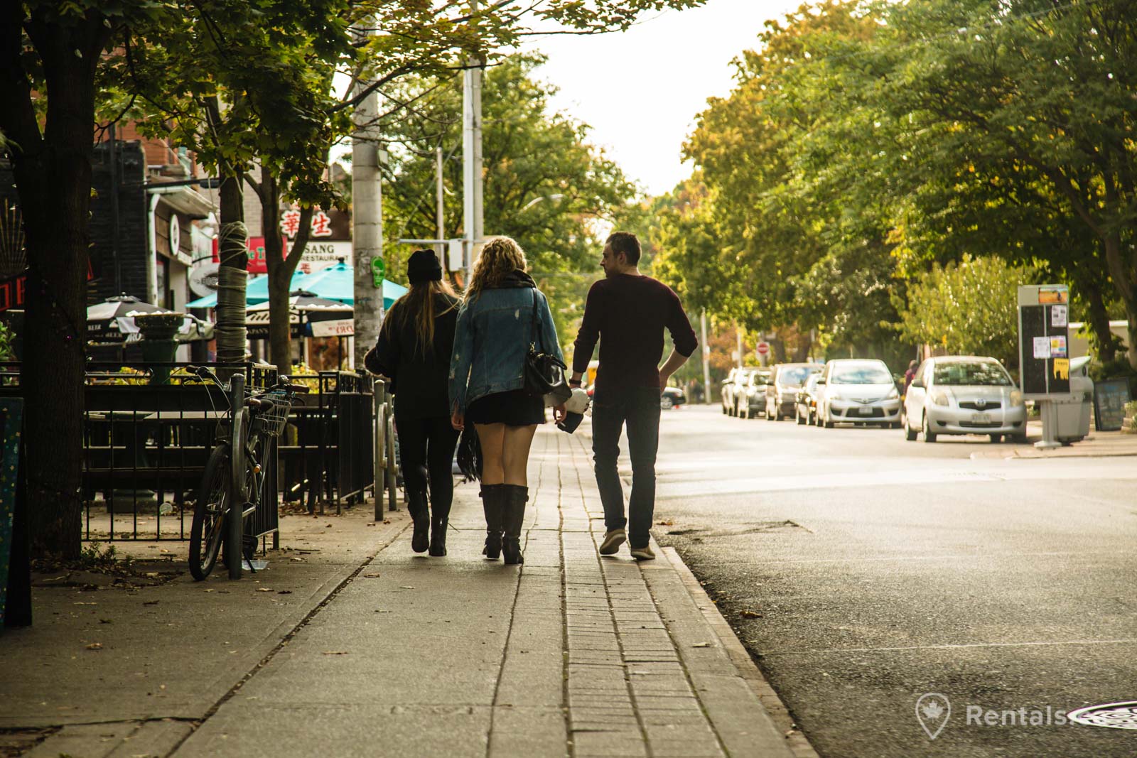 Residences of The Annex are near restaurants and bars a short walk from rental properties