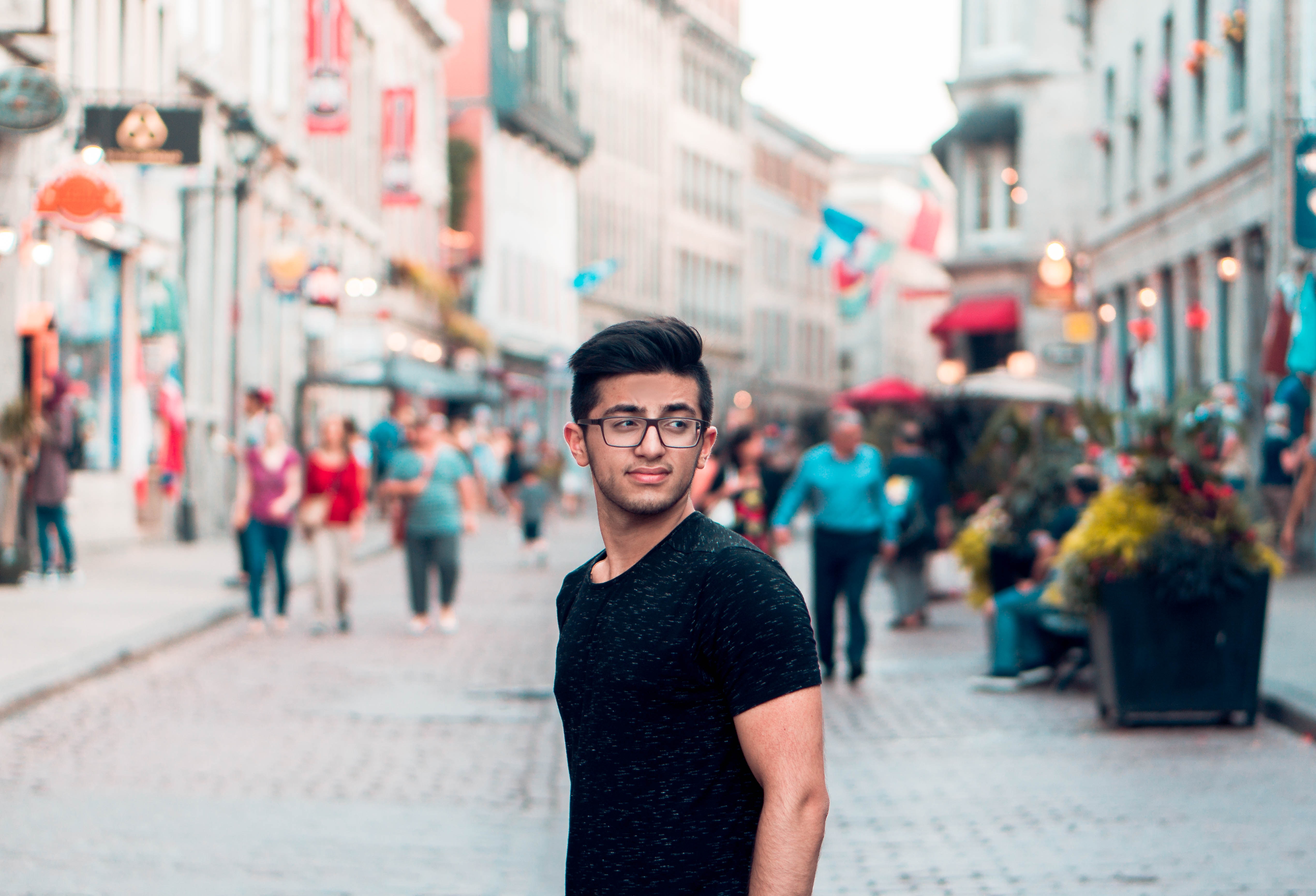 Montreal man tourist tourism street strees of downtown.jpg