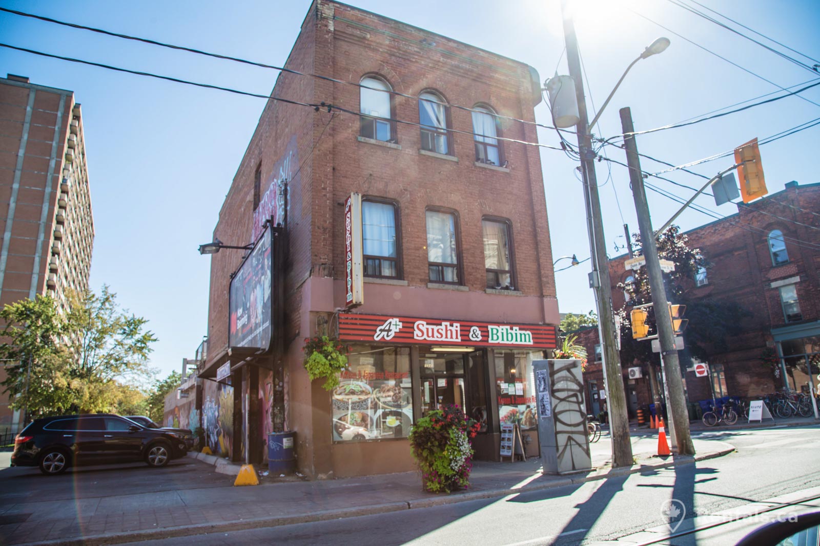 Parkdale diversity shown through local businesses and the variety of rental units available