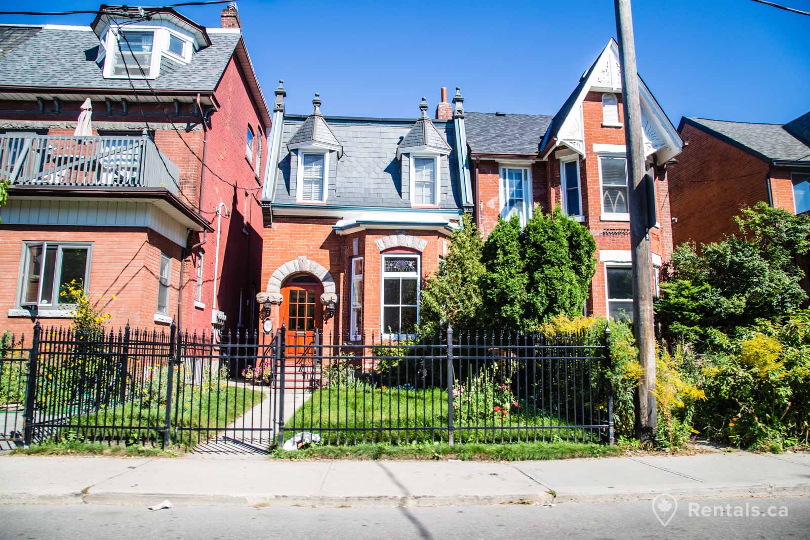 Parkdale neighbourhood easily accessible brick house rental properties