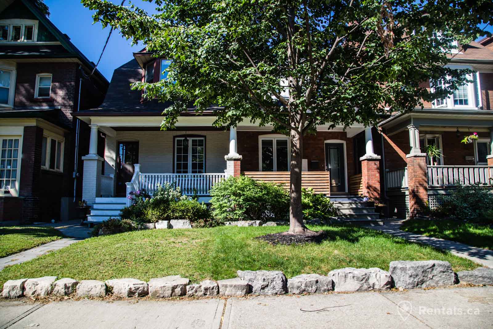 Many of the rental houses in Roncesvalles Village and a short distance to many parks