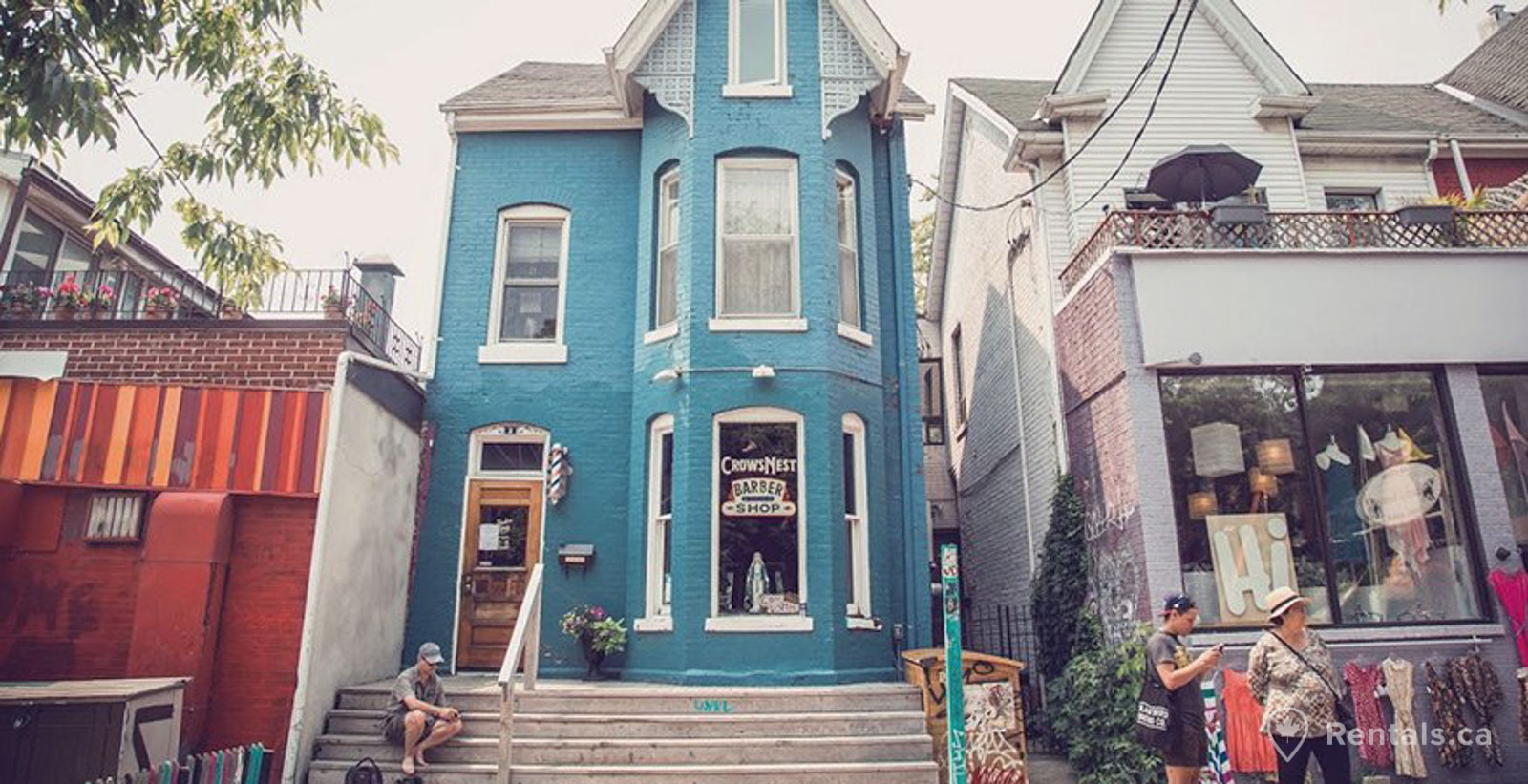 Unique shops and houses for rent in Kensington market