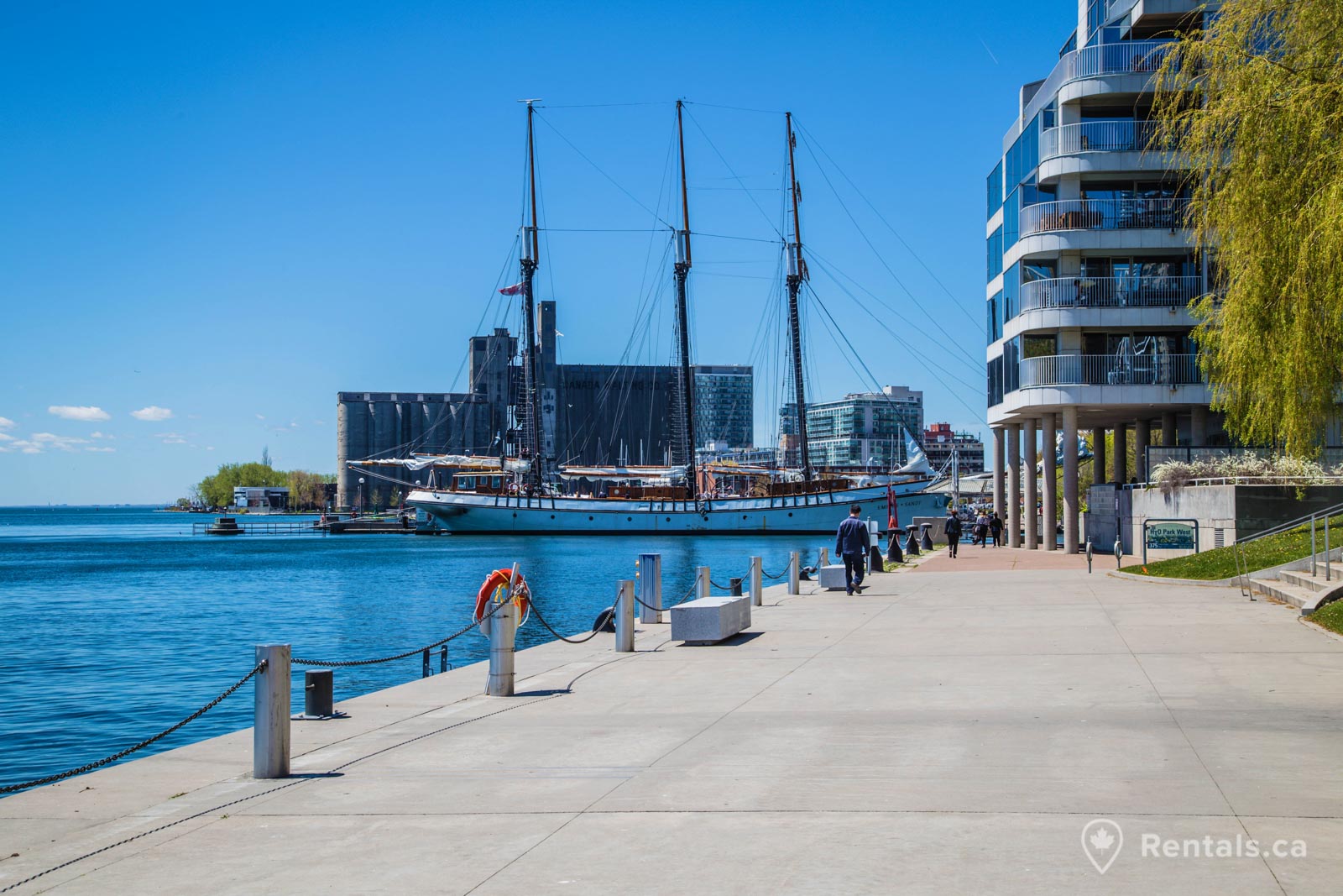 Bathurst Quay neighbourhood with rental units located near the waterfront
