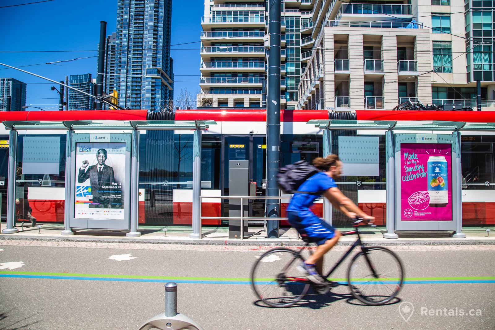 Bathurst Quay Condos for rent are close to street car routes and bike paths