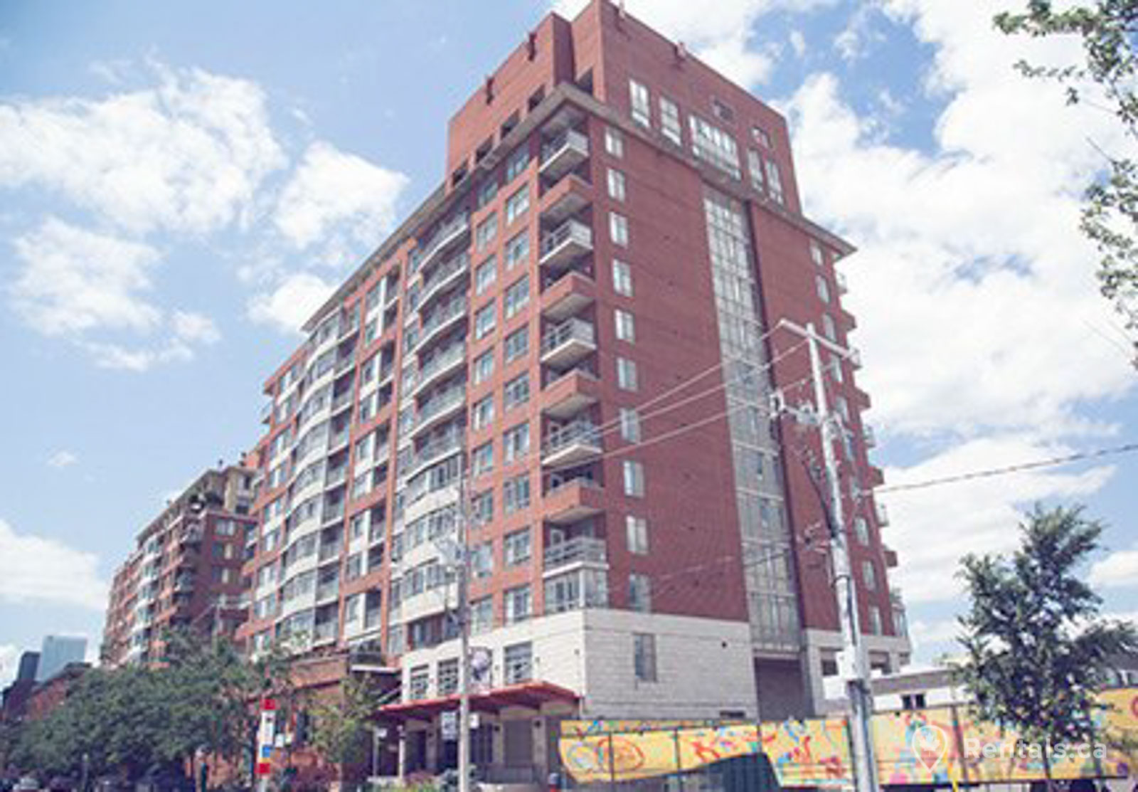 High rise apartment for rent in the Distillery District