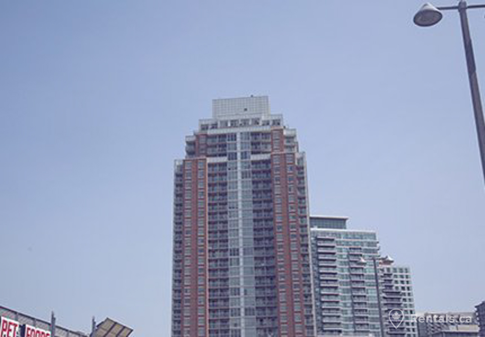Condo buildings with rental units in the Liberty Village neighbourhood