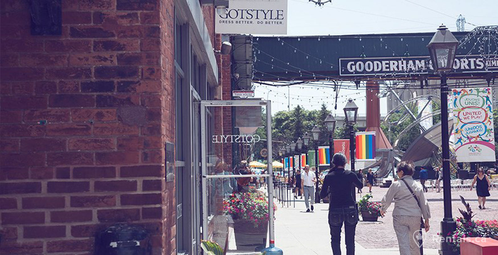 Amazing community atmosphere in Distillery district near rental homes