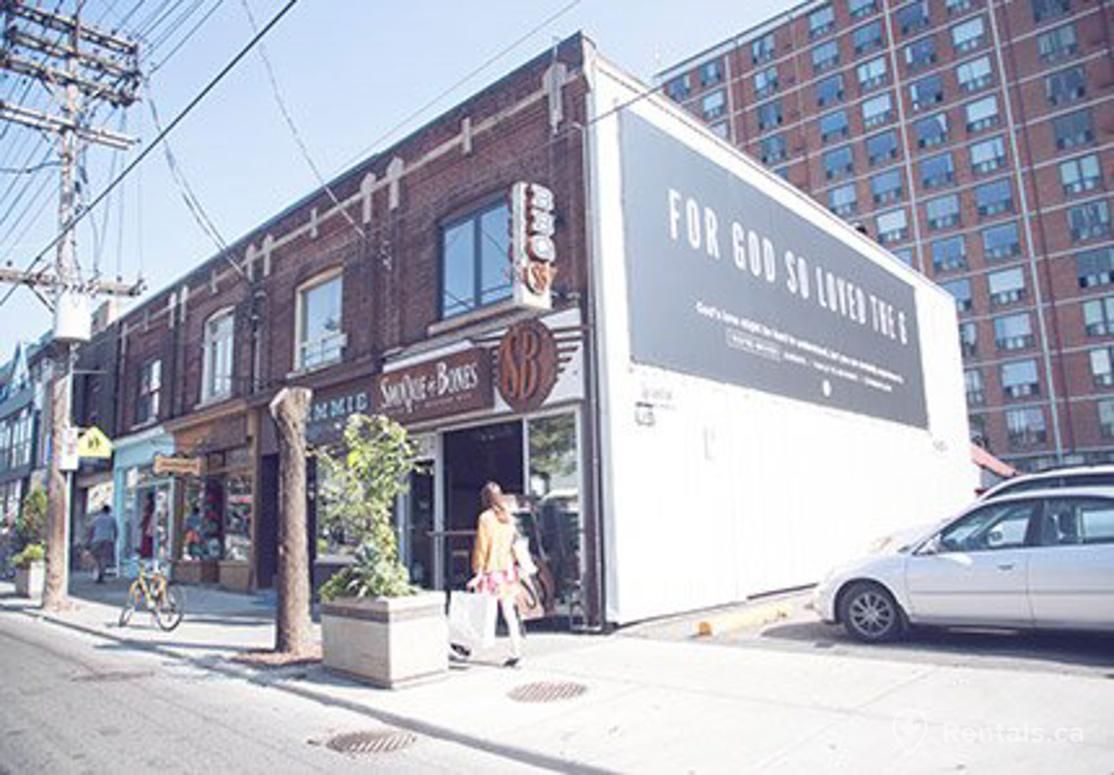 Rental units above ground level shops in leslieville