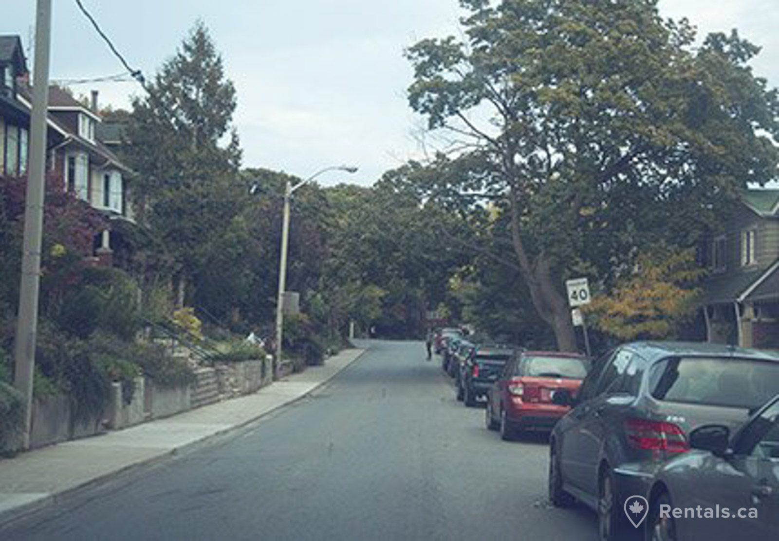 Trefann Court residential street with a variety of rental options