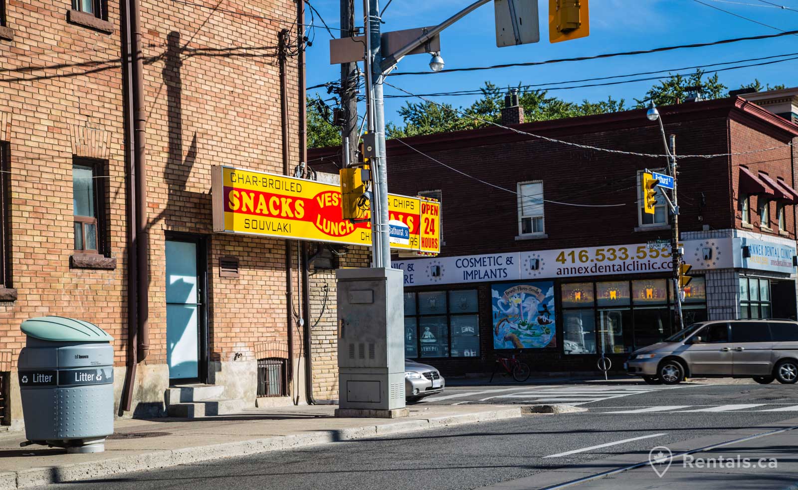 Types of Seaton Village homes for rent above retail spaces