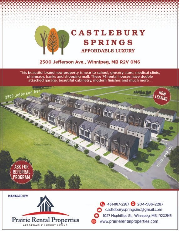 Rentals.ca 2500 Jefferson Avenue, Stony Mountain MB for Rent