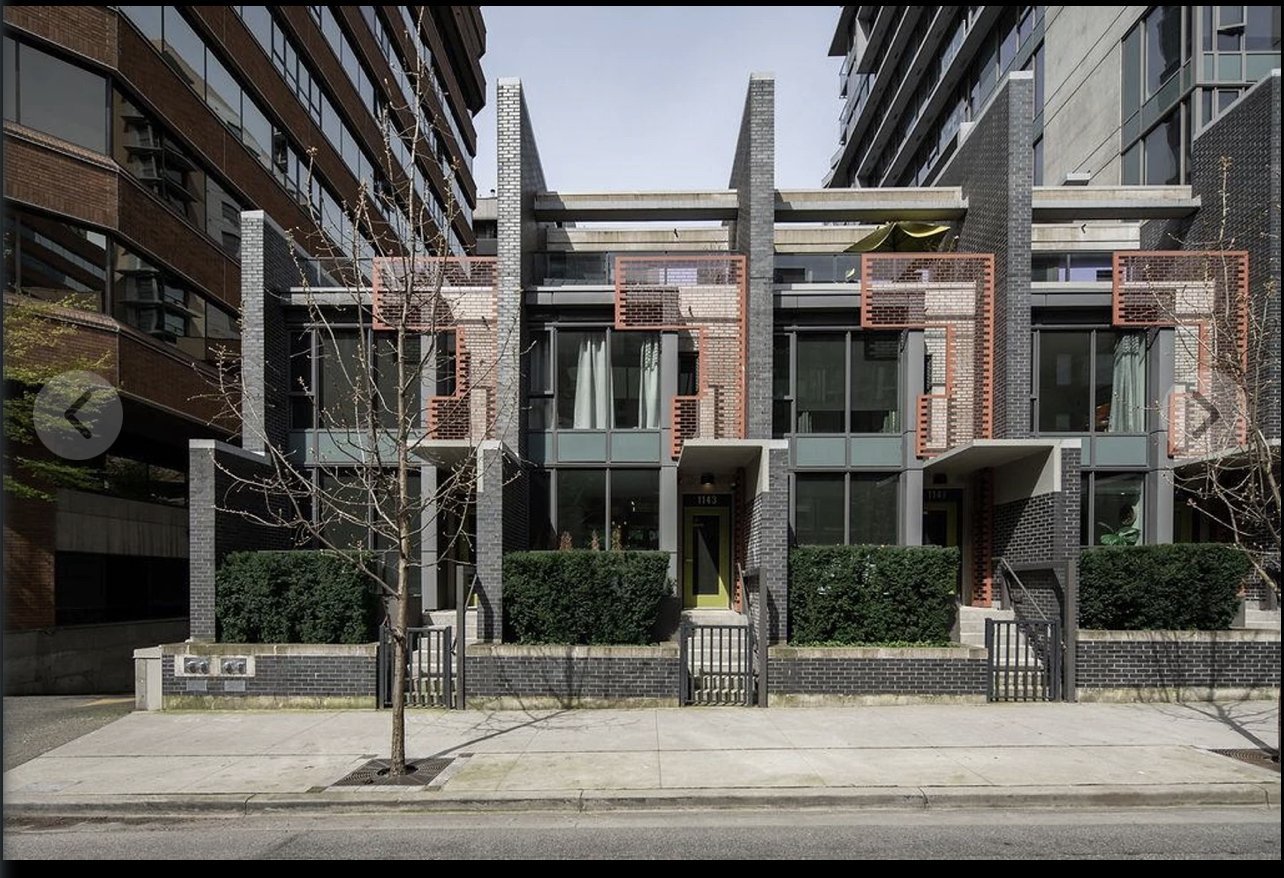 Hornby Street, Vancouver, BC Town House for rent